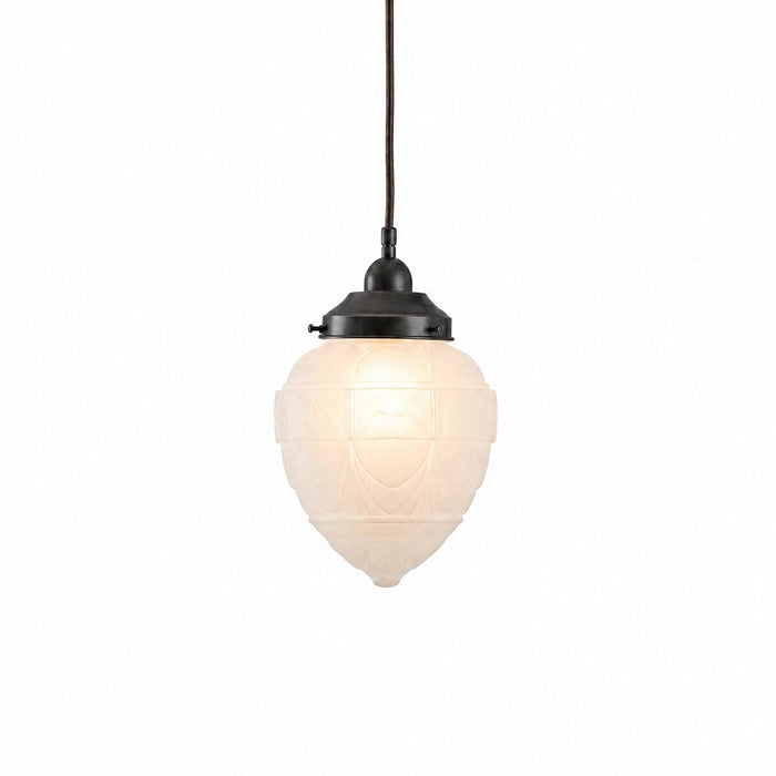 Asheville Pendant Light With Cloth Cord Patina & Frost - 3090339