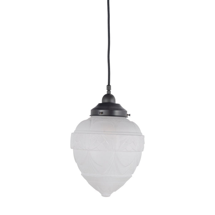 Asheville Pendant Light With Cloth Cord Patina & Frost - 3090339