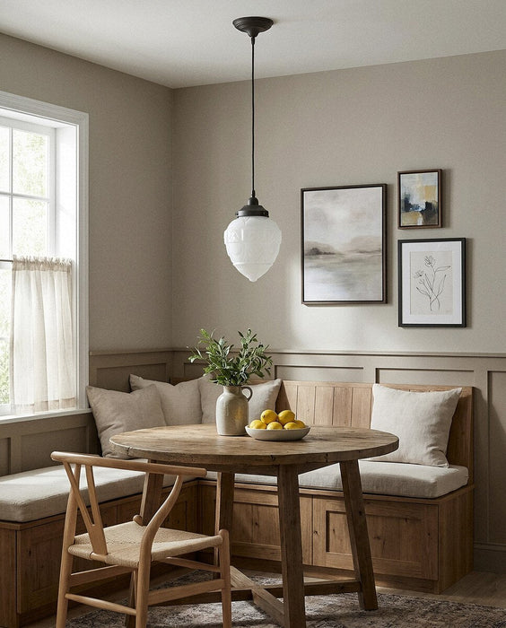 Asheville Pendant Light With Cloth Cord Polished Brass & Frost - 3090341