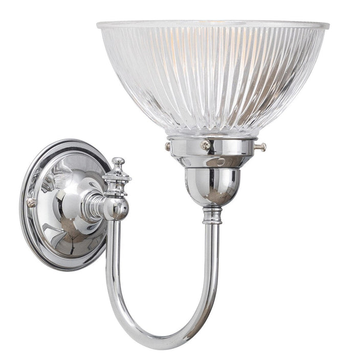 Loxton Wall Light Bracket Chrome & Clear - 3090401