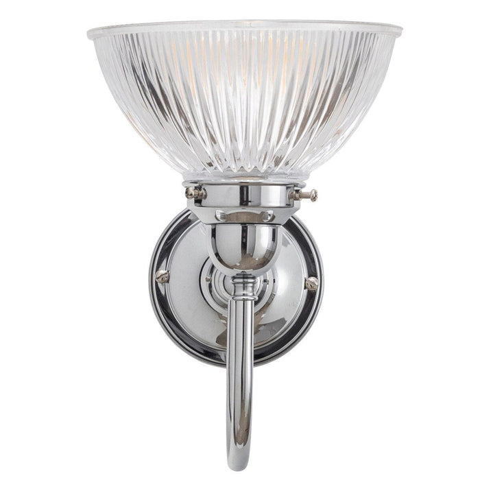 Loxton Wall Light Bracket Chrome & Clear - 3090401