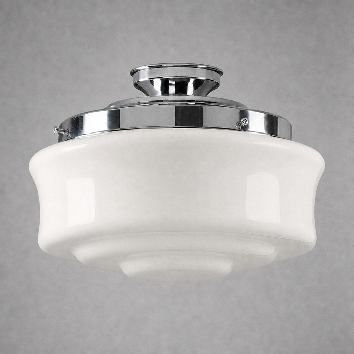 Elwood 12" Batten Fix Light Chrome & Opal Gloss - 3090471