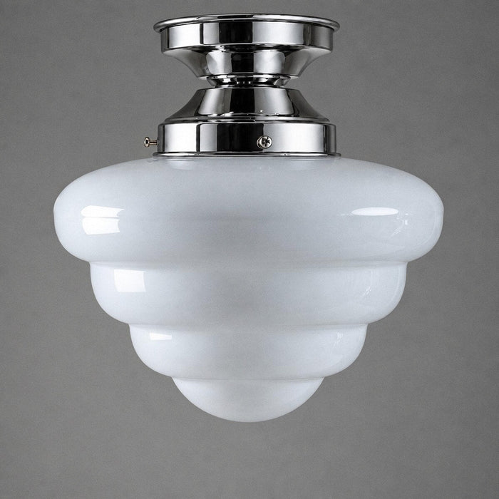 DIY Batten Fix Chrome With 10" Beehive Opal Glass - 3090484