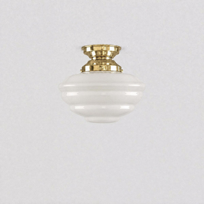 Cannes Batten Fix Light Polished Brass & Opal Gloss - 3090489