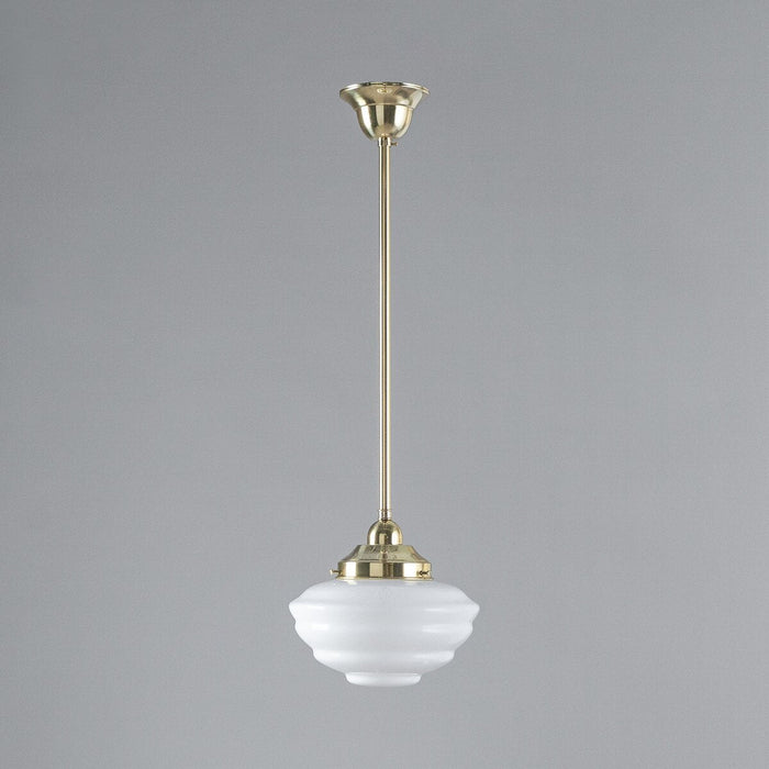 Cannes Pendant Light Polished Brass & Opal Gloss - 3090492