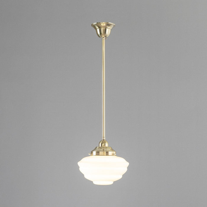 Cannes Pendant Light Polished Brass & Opal Gloss - 3090492