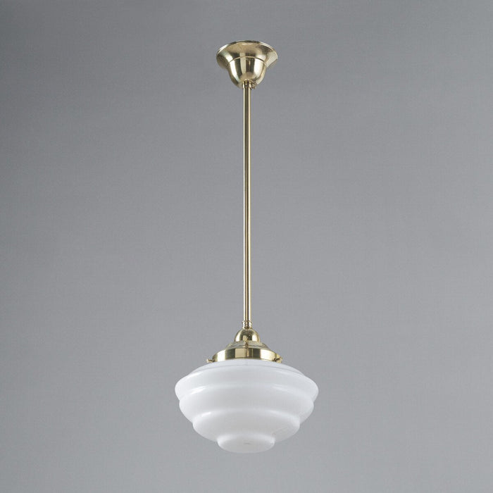 Cannes Pendant Light Polished Brass & Opal Gloss - 3090492