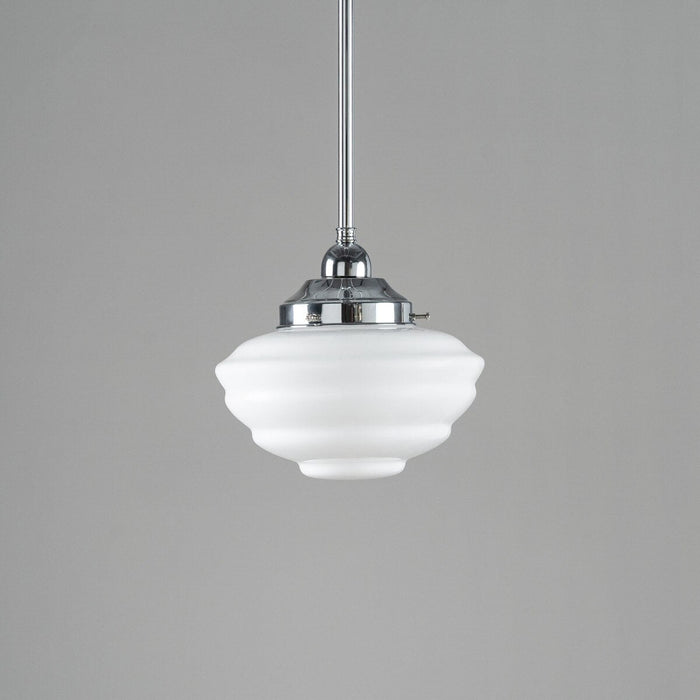 Cannes Pendant Light Chrome & Opal Gloss - 3090493