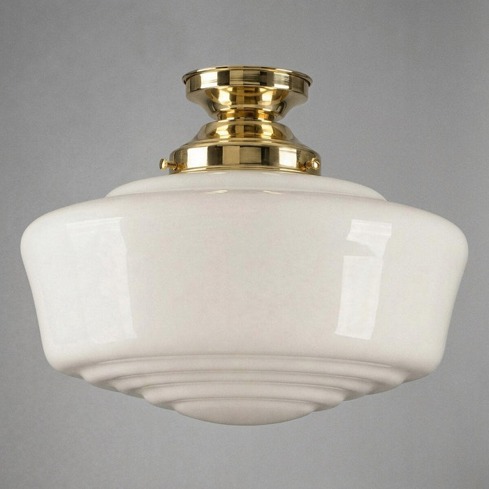 Moulins Batten Light Polished Brass & Opal Gloss - 3090501