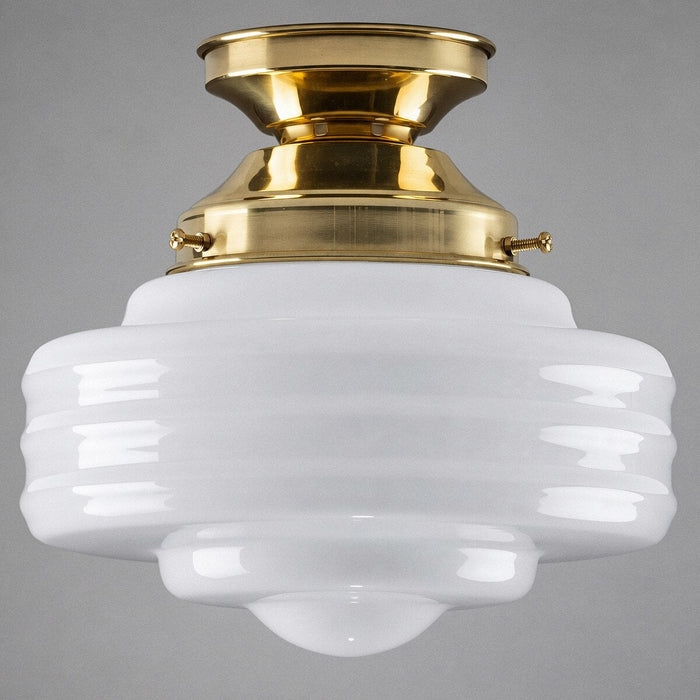 Detroit 8" Batten Fix Light Polished Brass & Opal Gloss - 3090507