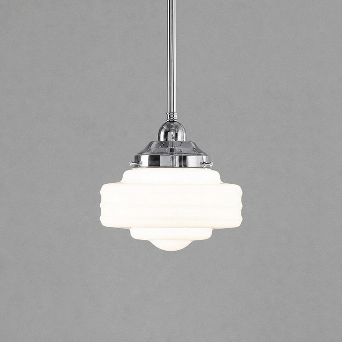 Detroit 8" Pendant Light Chrome & Opal Gloss - 3090511