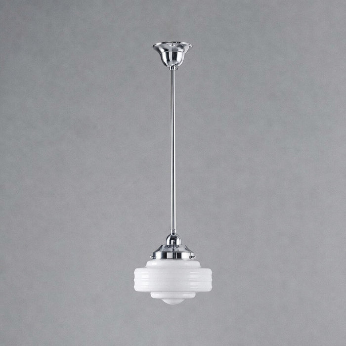 Detroit 8" Pendant Light Chrome & Opal Gloss - 3090511