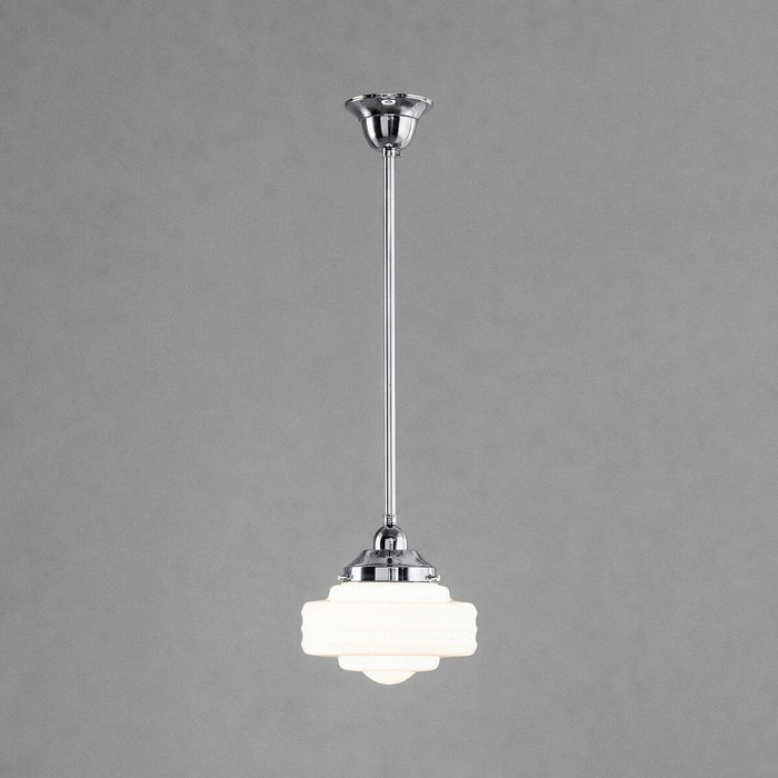 Detroit 8" Pendant Light Chrome & Opal Gloss - 3090511