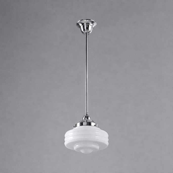 Detroit 8" Pendant Light Chrome & Opal Gloss - 3090511
