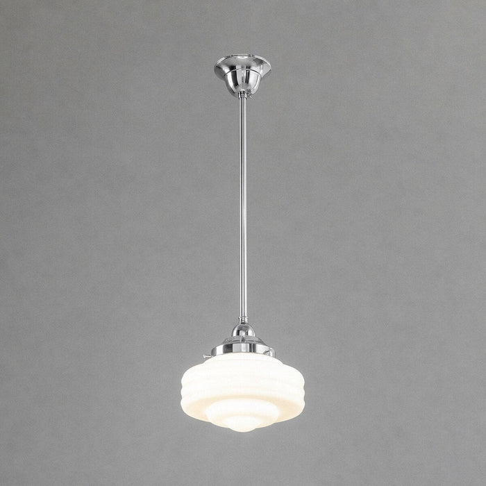 Detroit 8" Pendant Light Chrome & Opal Gloss - 3090511