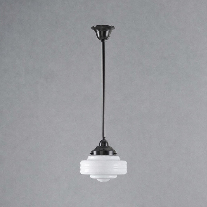 Detroit 8" Pendant Light Patina & Opal Gloss - 3090512