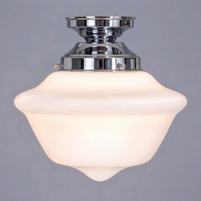 Victorian Schoolhouse 9" Batten Fix Light Chrome & Opal Gloss - 3090532