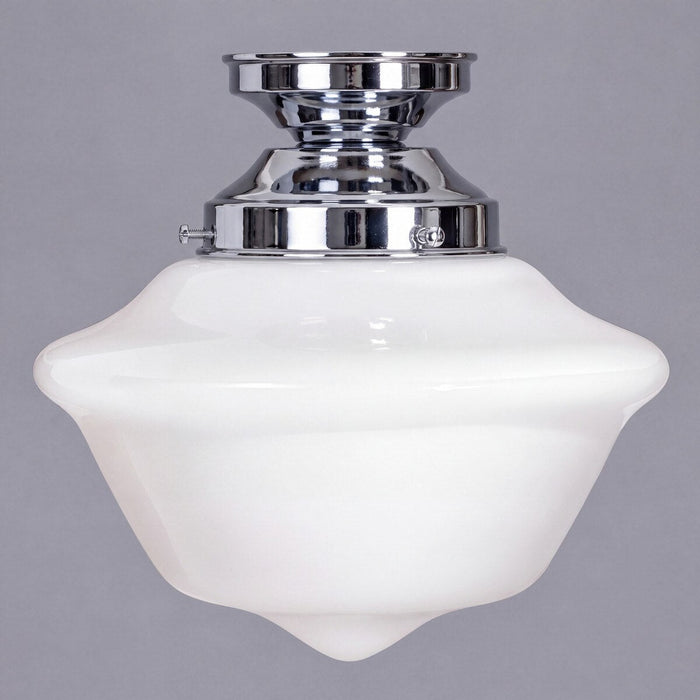 Victorian Schoolhouse 9" Batten Fix Light Chrome & Opal Gloss - 3090532