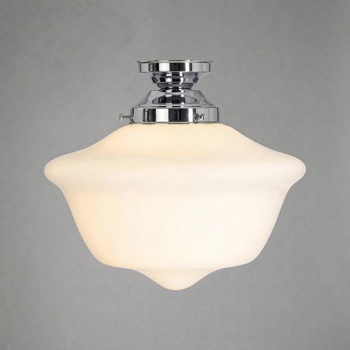 Victorian Schoolhouse 12" Batten Fix Light Chrome & Opal Gloss - 3090538