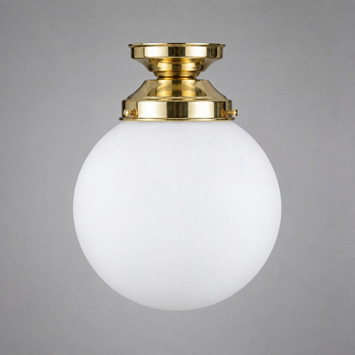 Sphere 8" Batten Light Polished Brass & Opal Matt - 3090549