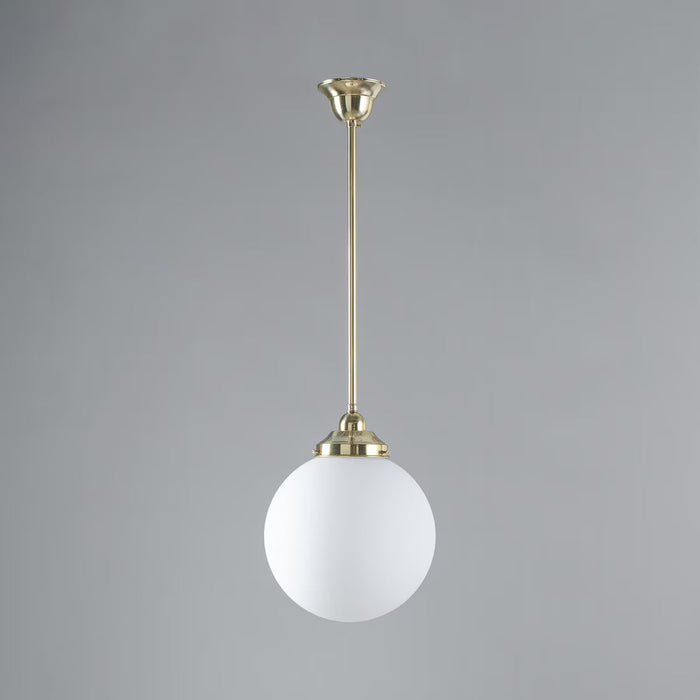 Sphere 10" Pendant Light Polished Brass & Opal Matte - 3090562