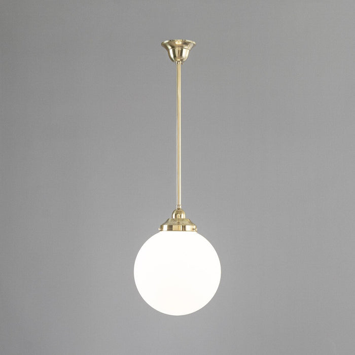Sphere 10" Pendant Light Polished Brass & Opal Matte - 3090562