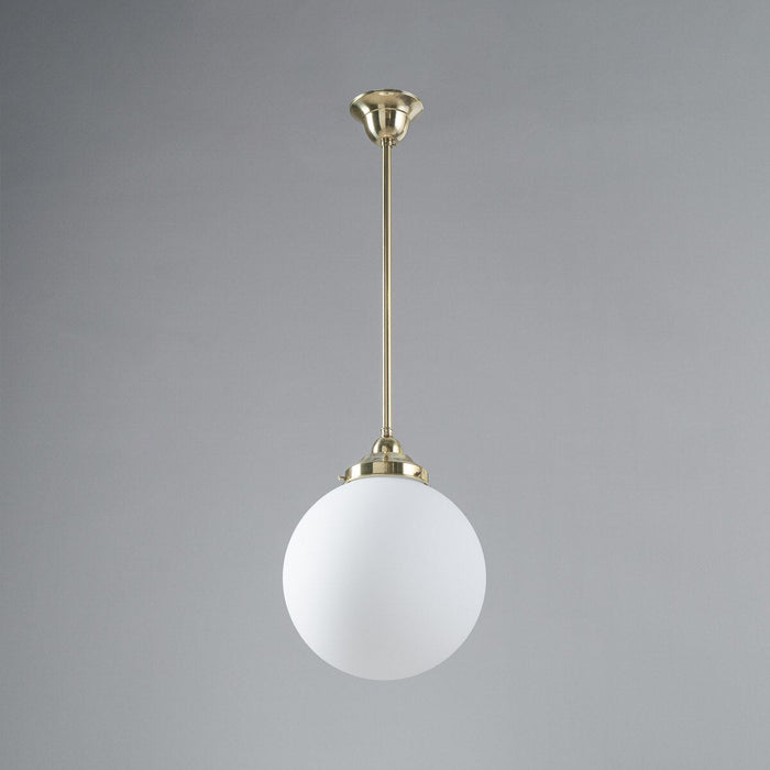 Sphere 10" Pendant Light Polished Brass & Opal Matte - 3090562