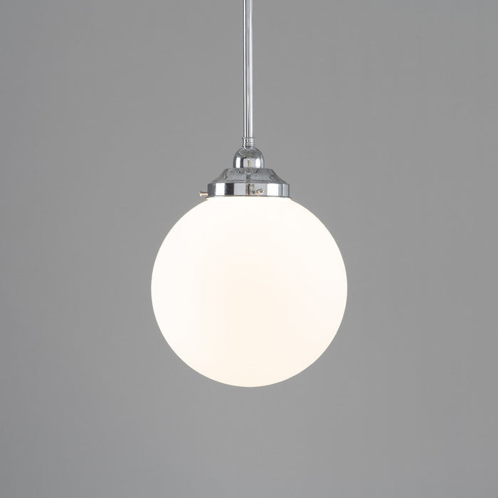 Sphere 10" Pendant Light Chrome & Opal Matte - 3090563