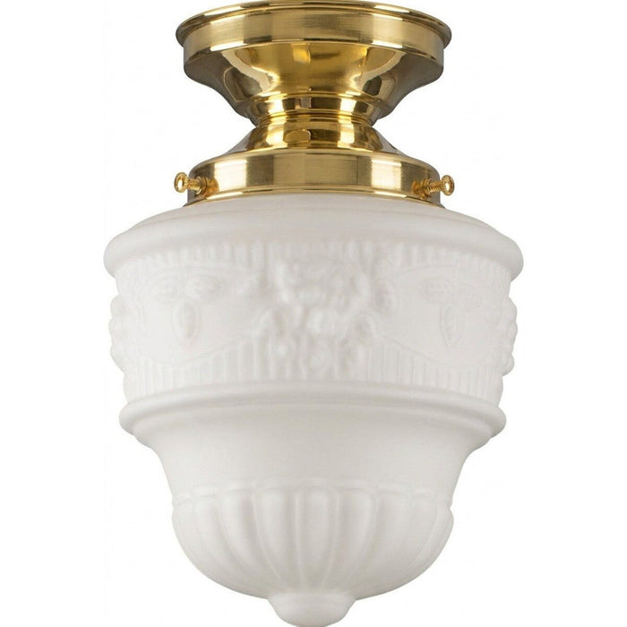Senator 6" Batten Light Polished Brass & Opal Matt - 3090575