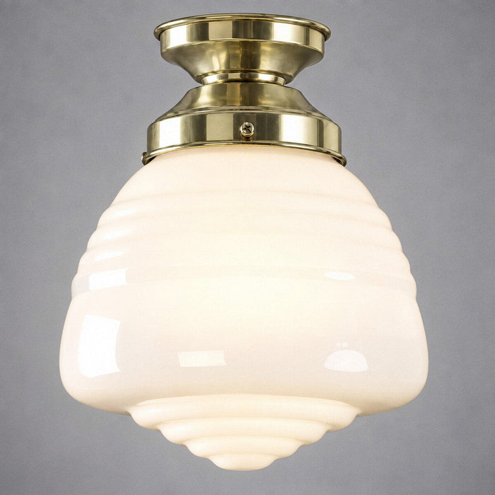 Domec Batten Fix Light Polished Brass & Opal Gloss - 3090596