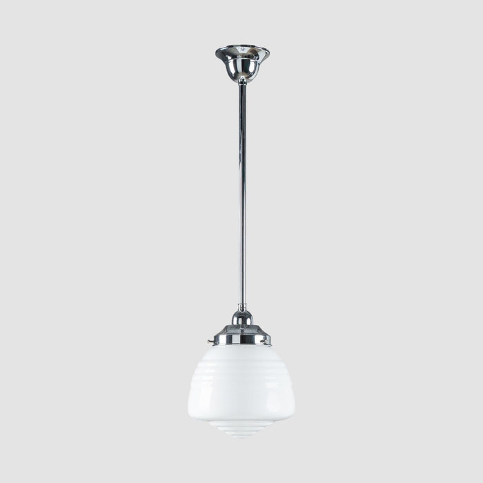 Domec Pendant Light Chrome & Opal Gloss - 3090599