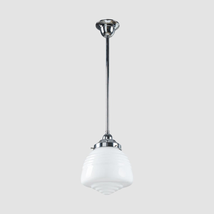 Domec Pendant Light Chrome & Opal Gloss - 3090599
