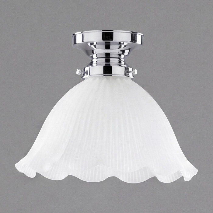 Hallophane 9" Batten Fix Light Chrome & Frost - 3090611