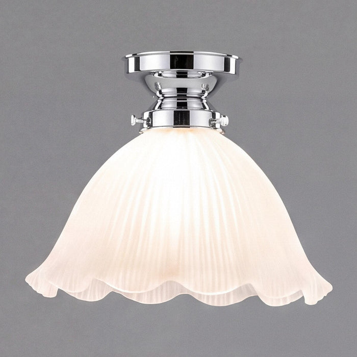Hallophane 9" Batten Fix Light Chrome & Frost - 3090611