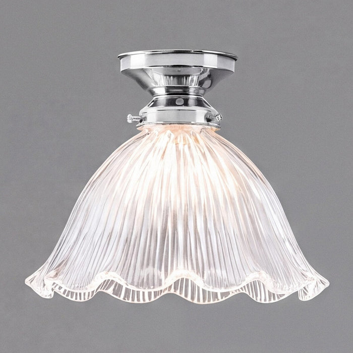 Hallophane 9" Batten Fix Light Chrome & Clear - 3090612