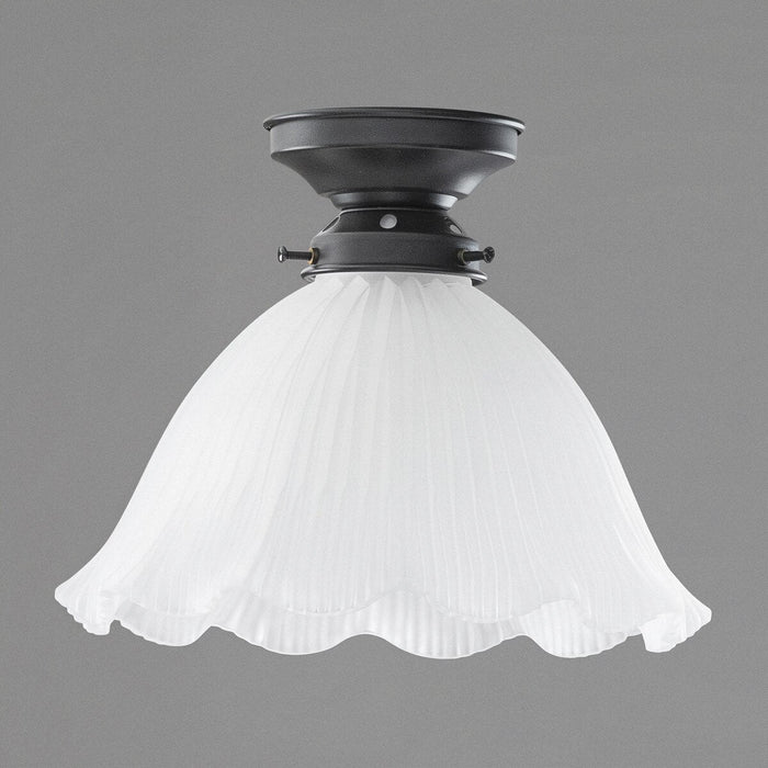 Hallophane 9" Batten Fix Light Patina & Frost - 3090613