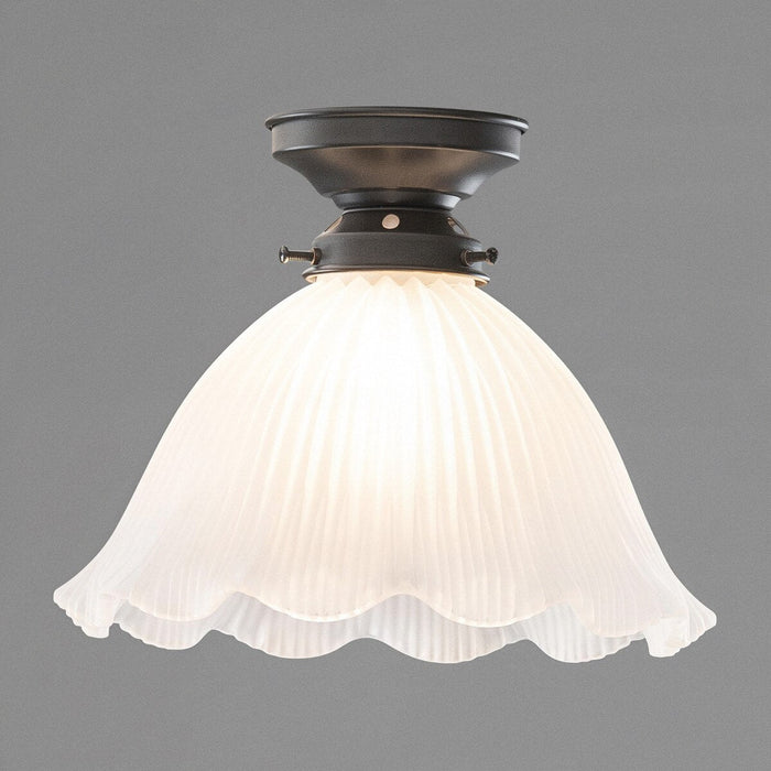 Hallophane 9" Batten Fix Light Patina & Frost - 3090613