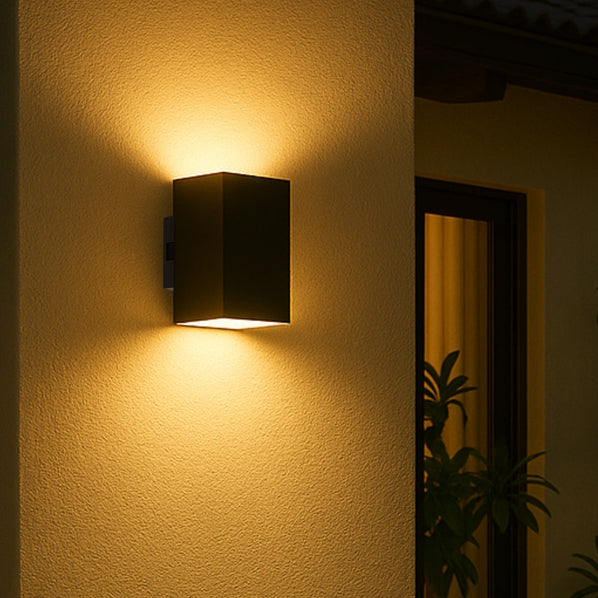 Lorsa LED Up & Down Wall Light 18W TRI Colour Black - LORSA EXWB2-BK