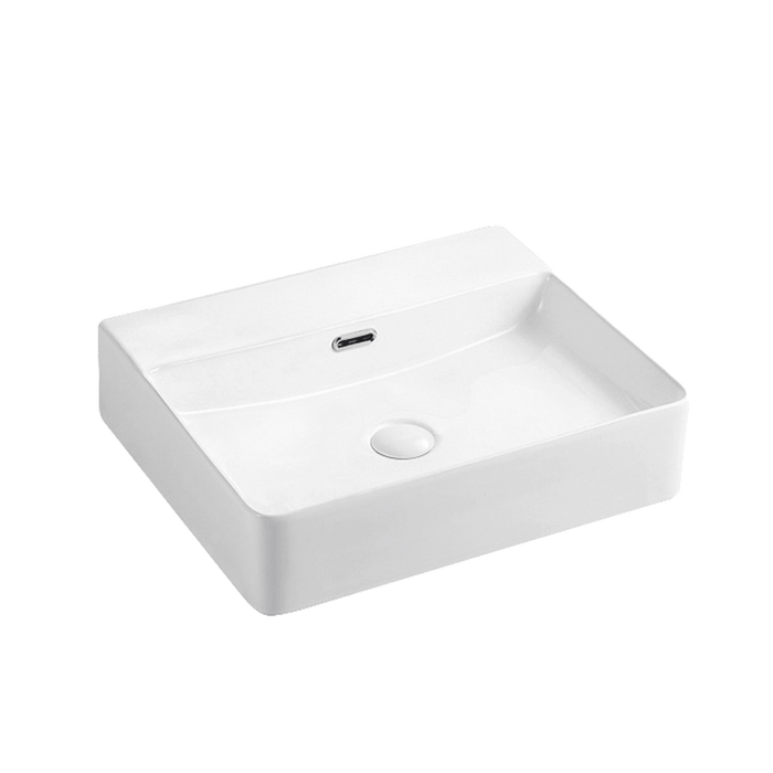 Vela Wall Hung Rectangle Basin with Overflow 1TH - LT-2173-S