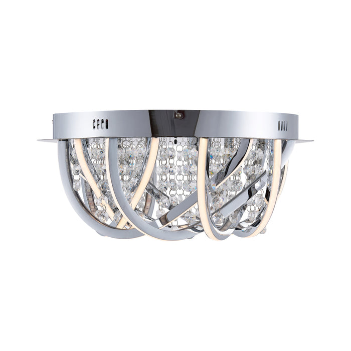 Luxia LED Flush Mount Light 36W 4000K + RGB Chrome - LUXIA C45R-RGB