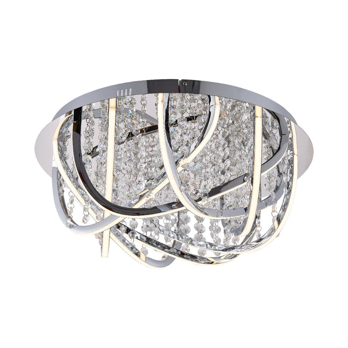 Luxia LED Flush Mount Light 44W 4000K + RGB Chrome - LUXIA C55R-RGB