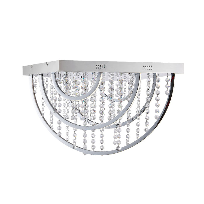 Luxia LED Flush Mount Light 32W 4000K + RGB Chrome - LUXIA C55S-RGB