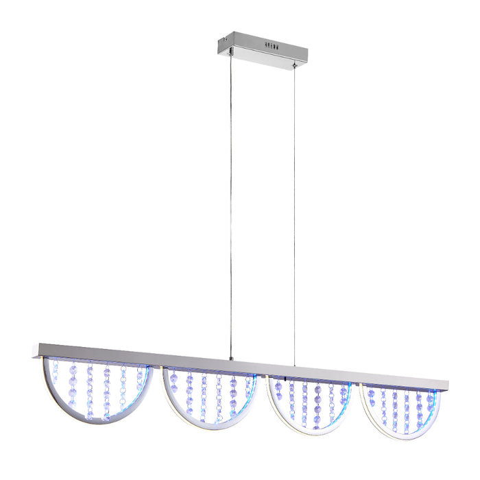 Luxia LED Pendant Light 24W 4000K + RGB Chrome - LUXIA PE120-RGB