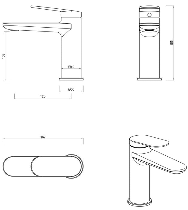 Lantra Basin Mixer Chrome - BML-26-CP