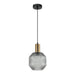 Buy Pendant Lights Australia Interior Glass Jar With Quadrilateral Segment 1 Light Pendant Smoke - MARACA1