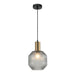 Buy Pendant Lights Australia Interior Glass Jar With Quadrilateral Segment 1 Light Pendant Smoke - MARACA1