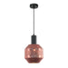 Buy Pendant Lights Australia Interior Glass Jar With Quadrilateral Segment 1 Light Pendant Copper - MARACA4
