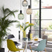 Buy Pendant Lights Australia Interior Glass Jar With Quadrilateral Segment 1 Light Pendant Green - MARACA2