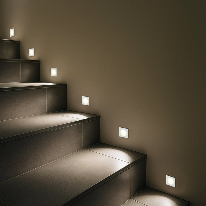 Maren LED Square Stair Downlight 2W TRI Colour Multi Color - MAREN DL44SQ-MC