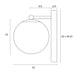 Buy Wall Sconce Australia Marsten 1 Light Wall Light Black & Opal Matt - MARSTEN WB-BKOM